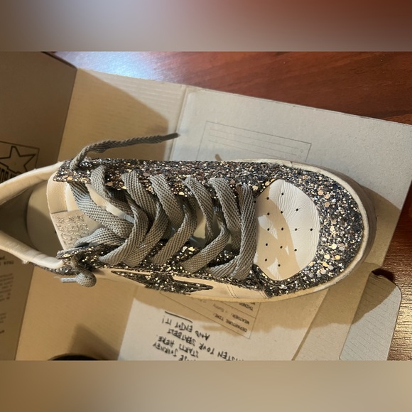 Golden Goose Stardan glitter low-top sneakers NWB size 8 - Picture 8 of 13